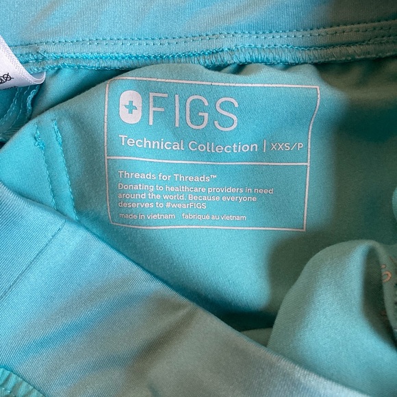 Figs Neon Blue Pants - Picture 4 of 6